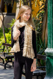 100% Baby Alpaca Fur Scarf - Beige - Princesa Inca®