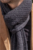 100% Baby Alpaca Scarf ~ Dk Gray - Princesa Inca®