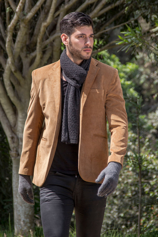 100% Baby Alpaca Scarf ~ Dk Gray - Princesa Inca®