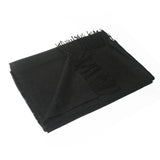 100% Baby Alpaca Wool Woven Shawl ~ Black - Princesa Inca®