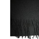 100% Baby Alpaca Wool Woven Shawl ~ Black - Princesa Inca®