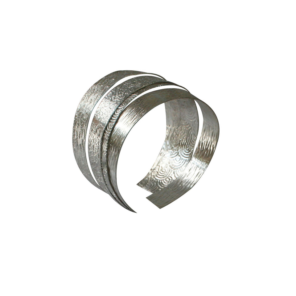 Pushaq Crafted 950 Silver Cuff Bracelet - Princesa Inca®