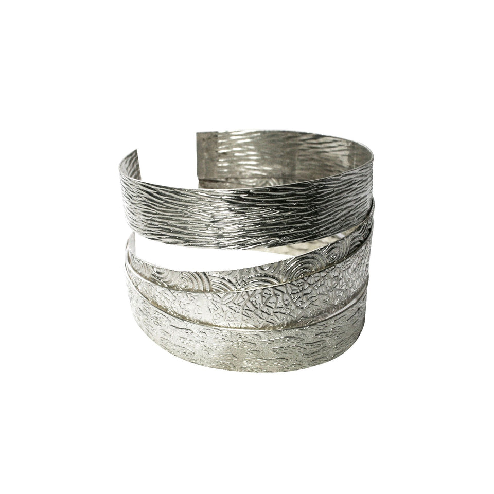 Pushaq Crafted 950 Silver Cuff Bracelet - Princesa Inca®