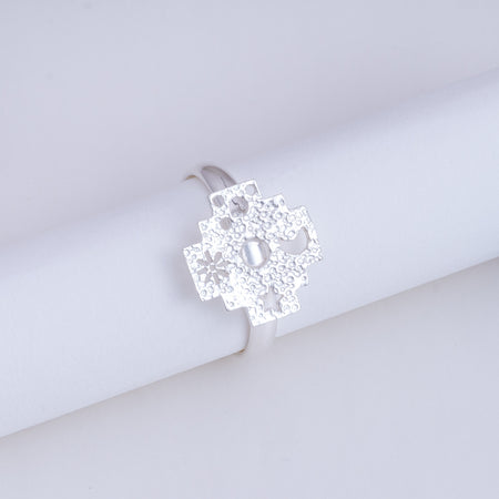 Andean Cross 950 Silver Ring Jewelry - Princesa Inca®