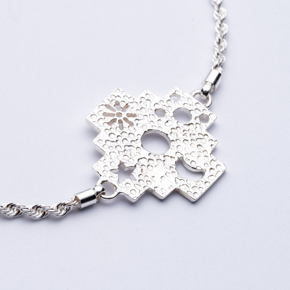 Andean Cross 950 Silver Bracelet Jewelry - Princesa Inca®