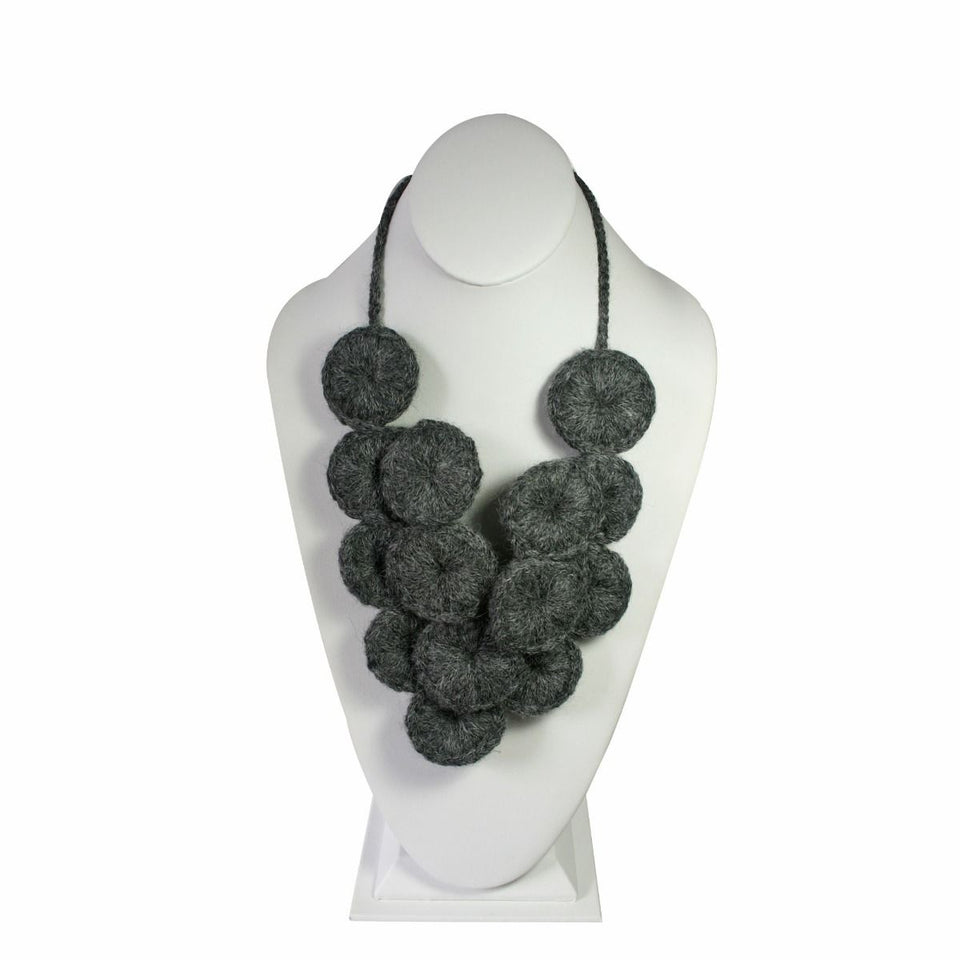 The Sacred Flower of the Incas Necklace ~ Dk Gray - Princesa Inca®