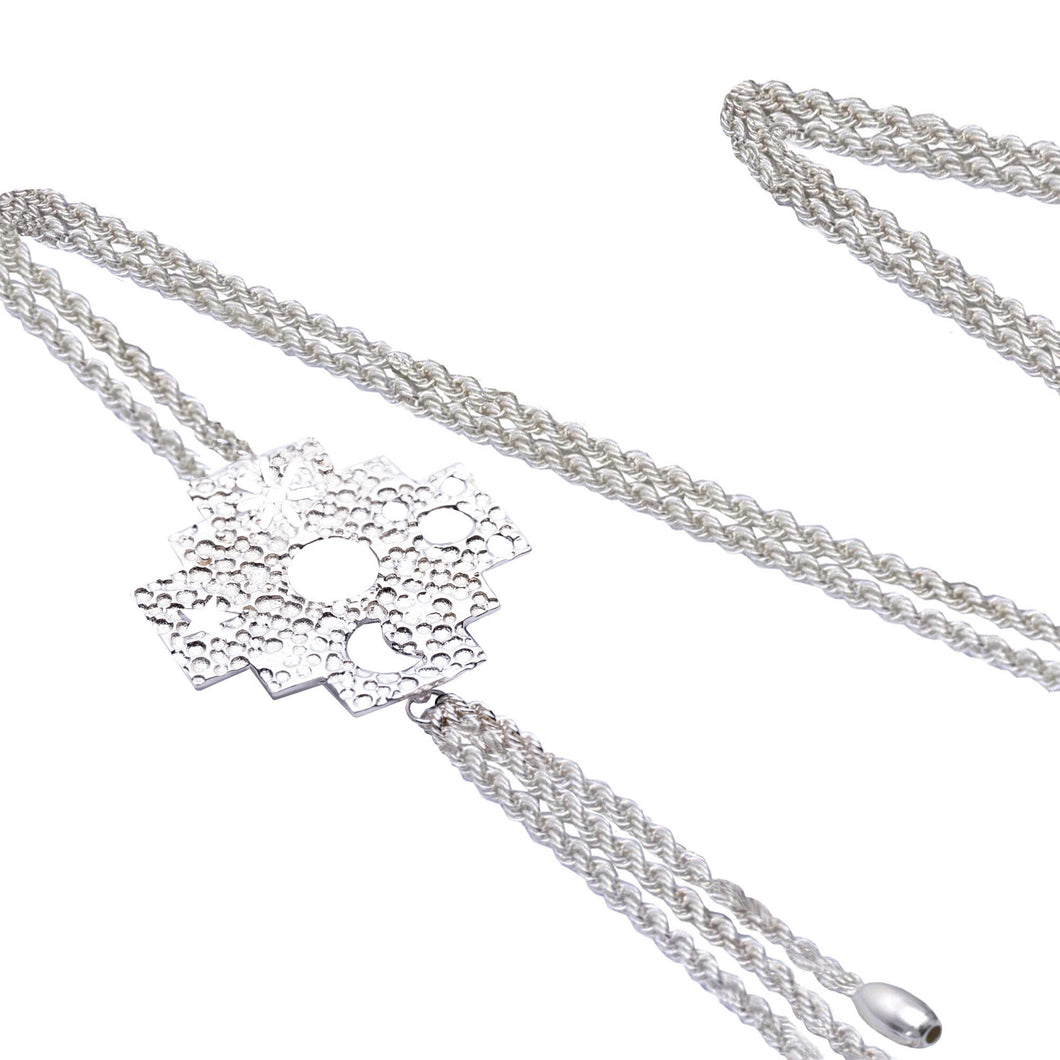 Andean Cross 950 Silver Necklace Jewelry
