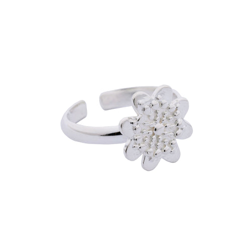 Andean Clover 950 Silver Ring Jewelry