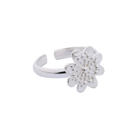 Andean Clover 950 Silver Ring Jewelry