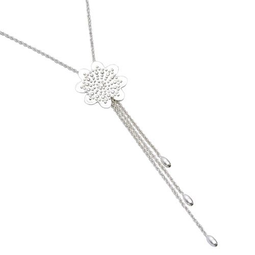 Andean Clover 950 Silver Necklace Jewelry