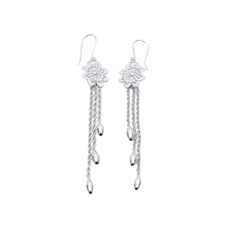 Andean Clover 950 Silver Earrings Jewelry