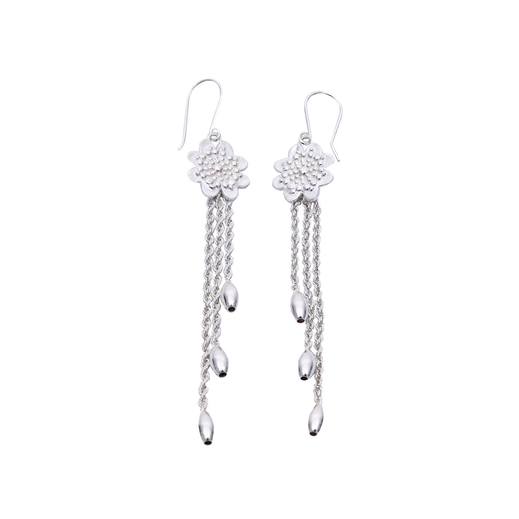 Andean Clover 950 Silver Earrings Jewelry