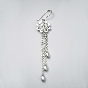 Andean Clover 950 Silver Earrings Jewelry - Princesa Inca®