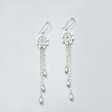 Andean Clover 950 Silver Earrings Jewelry - Princesa Inca®