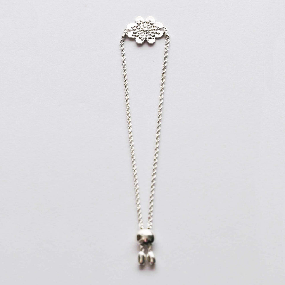 Andean Clover 950 Silver Bracelet Jewelry - Princesa Inca®