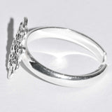 Andean Clover 950 Silver Ring Jewelry - Princesa Inca®