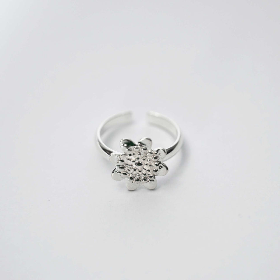 Andean Clover 950 Silver Ring Jewelry - Princesa Inca®
