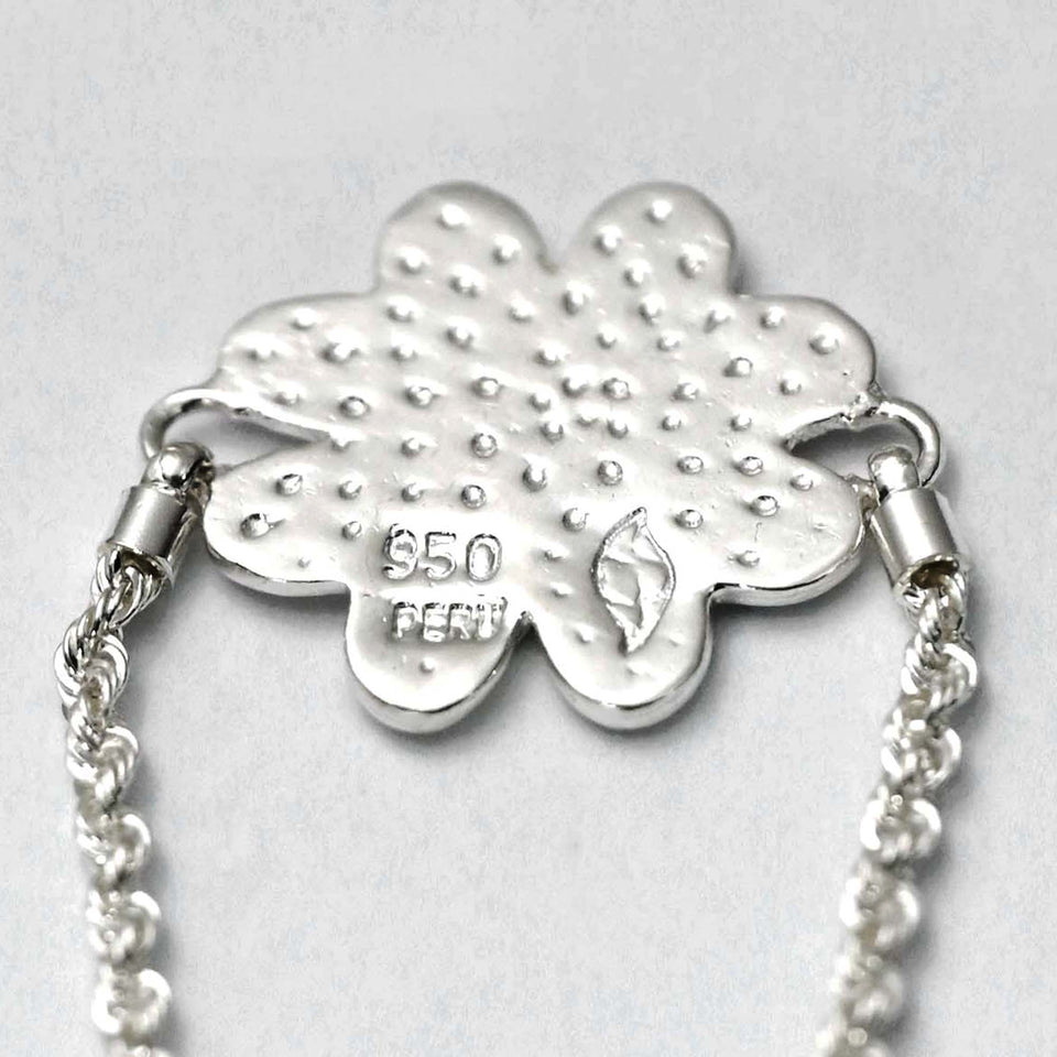Andean Clover 950 Silver Bracelet Jewelry - Princesa Inca®