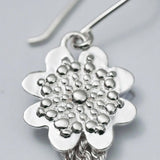Andean Clover 950 Silver Earrings Jewelry - Princesa Inca®