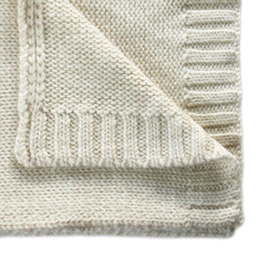100% Baby Alpaca Knit Scarf  for Women and Men ~ Off-White - Princesa Inca®