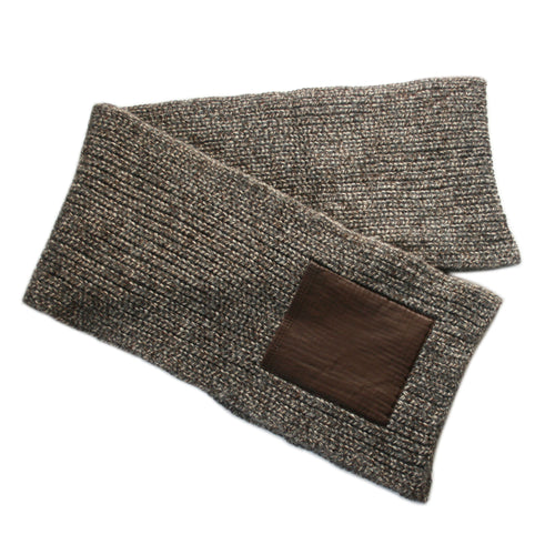 100% Alpaca Scarf w/ Pocket ~ Beige/Brown - Princesa Inca®