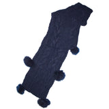 One Piece Long Baby Alpaca Blend Scarf Hat  for Women and Men ~ Navy Blue - Princesa Inca®