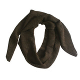 100% Baby Alpaca Lightweight Knitted Scarf ~ Natural Fiber Wrap for Women and Men ~ Brown - Princesa Inca®