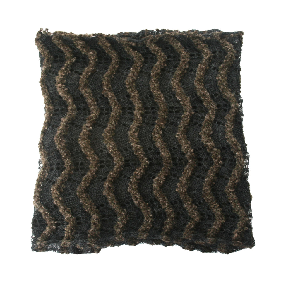 Infinity Lightweight Baby Alpaca Blend Scarf ~ Natural Fiber Wrap for Women ~ Gray/Green - Princesa Inca®