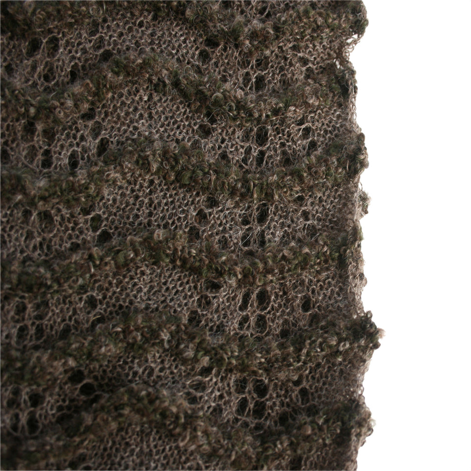 Infinity Baby Alpaca Lightweight Blend Scarf ~ Natural Fiber Wrap for Women ~ Beige/Green - Princesa Inca®
