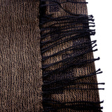 Reversible 100% Baby Alpaca Shawl ~ Dk Brown / Off-White - Princesa Inca®