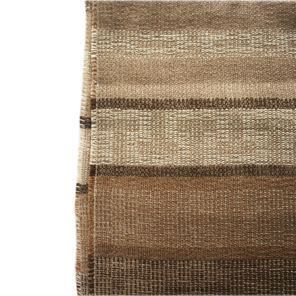 Reversible 100% Baby Alpaca Wool Woven Shawl Wrap ~ Brown/Beige - Princesa Inca®