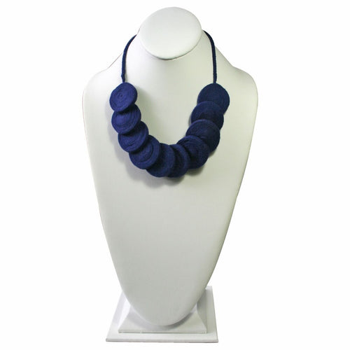 Vicús Rattle Discs Necklace ~ Royal Blue - Princesa Inca®