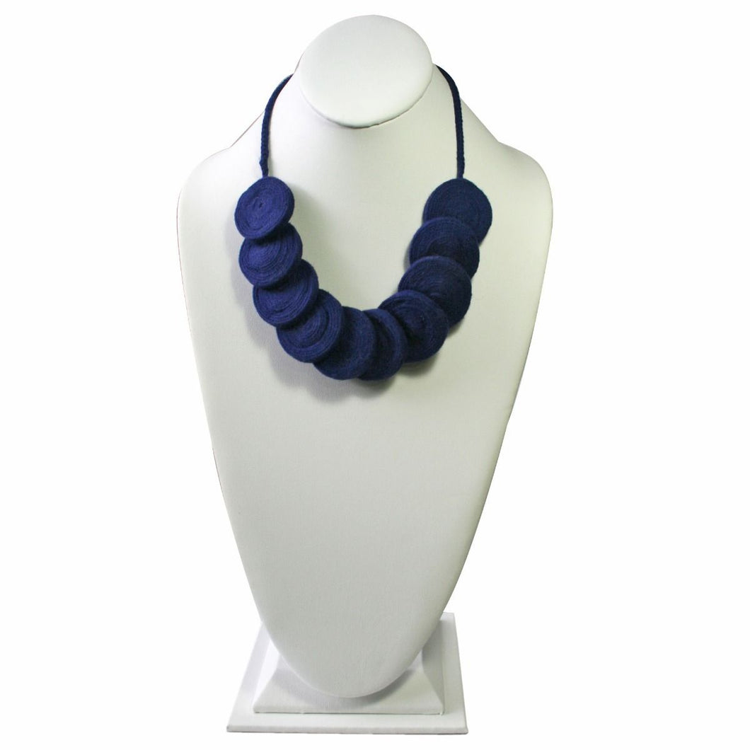Vicús Rattle Discs Necklace ~ Royal Blue - Princesa Inca®