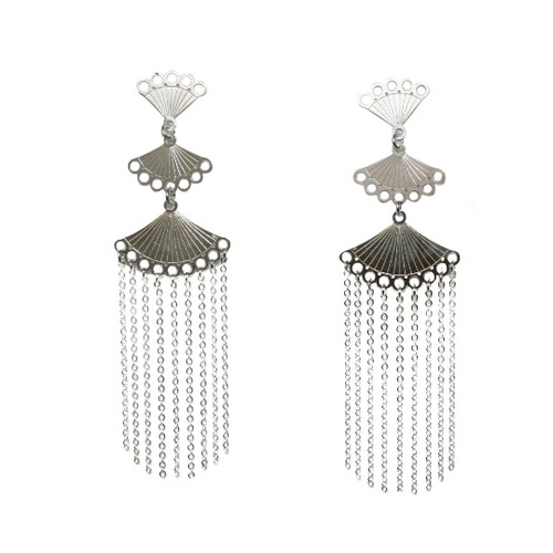Pachakusi 925 Silver Earrings Jewelry - Princesa Inca®