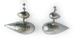 Spiral 950 Silver Earrings Jewelry - Princesa Inca®
