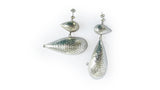 Spiral 950 Silver Earrings Jewelry - Princesa Inca®
