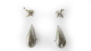 Spiral 950 Silver Earrings Jewelry - Princesa Inca®