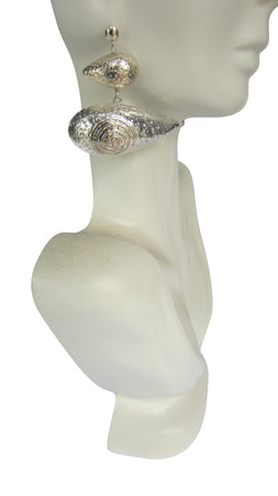 Spiral 950 Silver Earrings Jewelry - Princesa Inca®