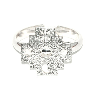 Andean Cross 950 Silver Ring Jewelry - Princesa Inca®