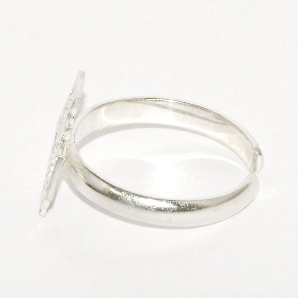Andean Cross 950 Silver Ring Jewelry - Princesa Inca®