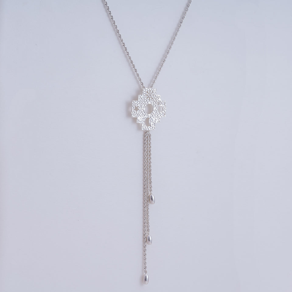 Andean Cross 950 Silver Necklace Jewelry - Princesa Inca®