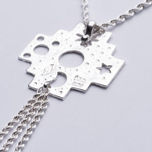 Andean Cross 950 Silver Necklace Jewelry - Princesa Inca®