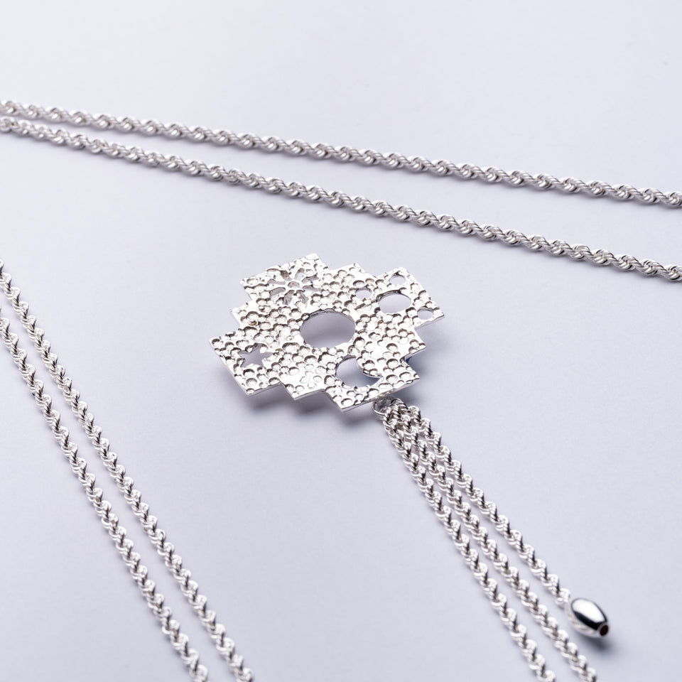 Andean Cross 950 Silver Necklace Jewelry - Princesa Inca®