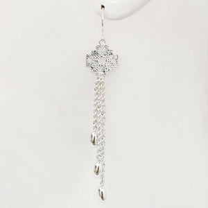 Andean Cross 950 Silver Earrings Jewelry - Princesa Inca®