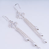 Andean Cross 950 Silver Earrings Jewelry - Princesa Inca®