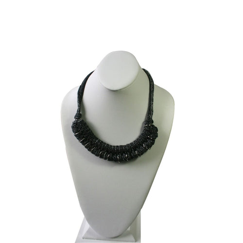 Pectoral mochica Necklace ~ Charcoal Gray - Princesa Inca®