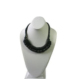 Pectoral mochica Necklace ~ Charcoal Gray - Princesa Inca®